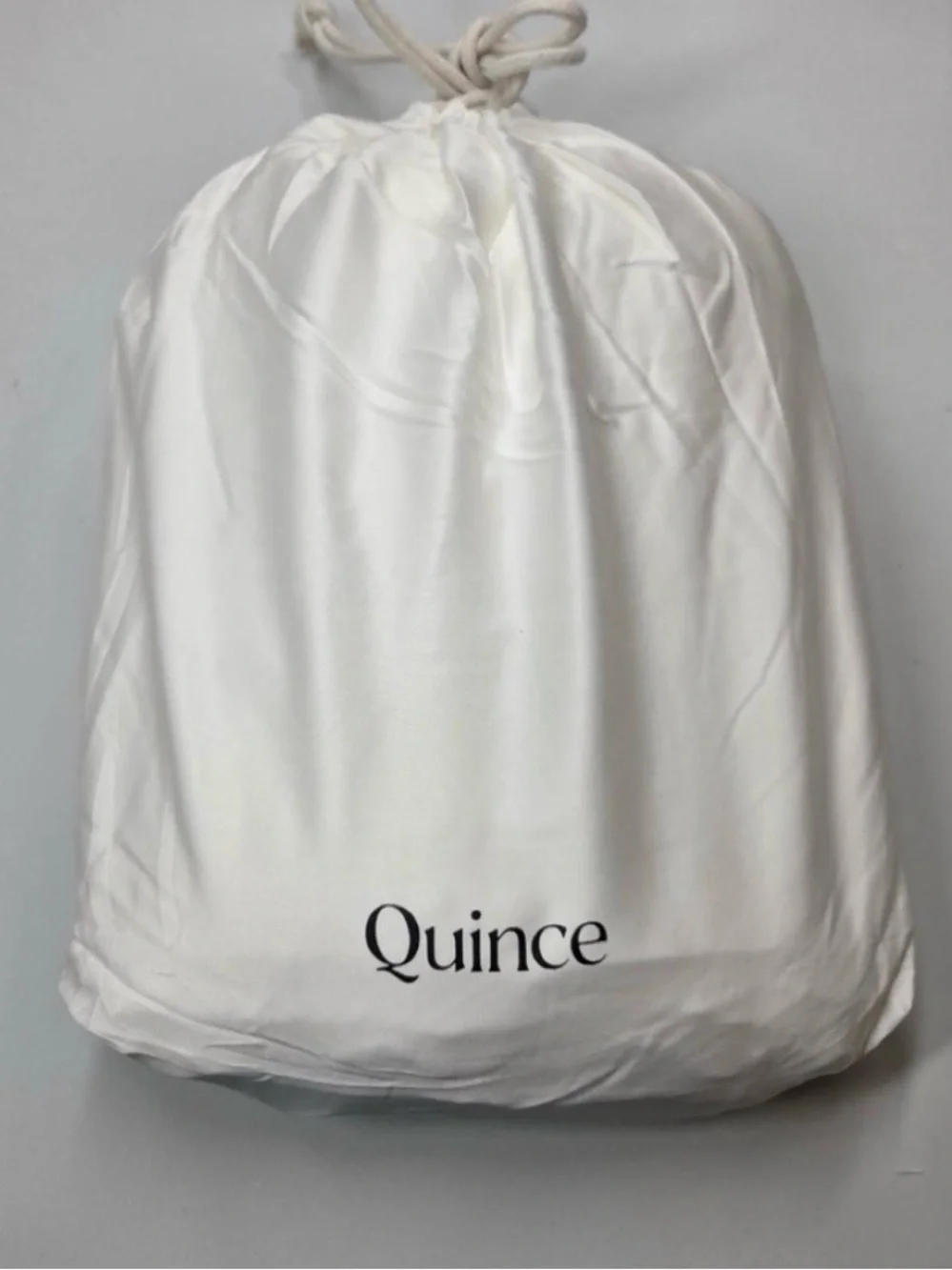 Quince queen bamboo duvet cover organic white silky viscose fabric